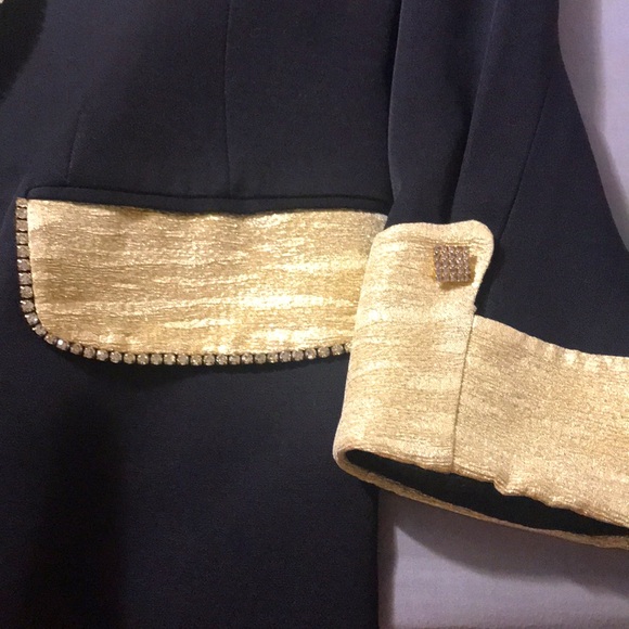 Holly’s Women’s Black Blazer With Rhinestones - Picture 15 of 16